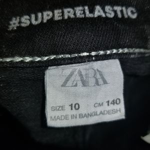 Zara black skin jeans